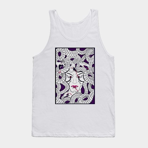 Cyborg Medusa Tank Top by Thrylos Store